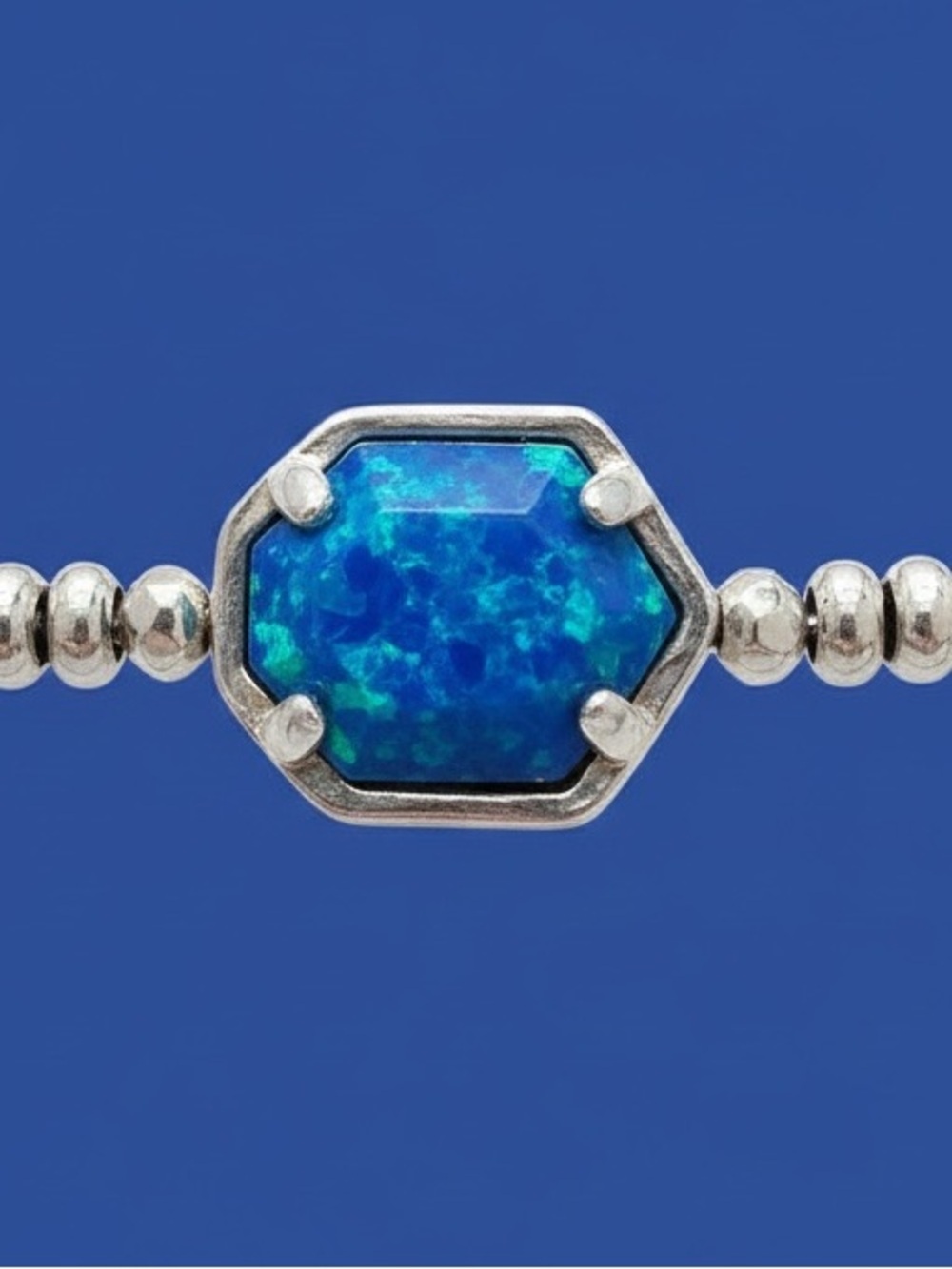 💙Kendra Scott Tomon Royal Blue Kyocera Opal Stretch Bracelet💙